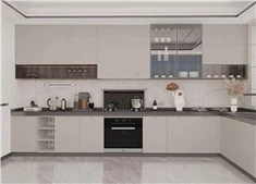 Лакова матова кухонна шафа